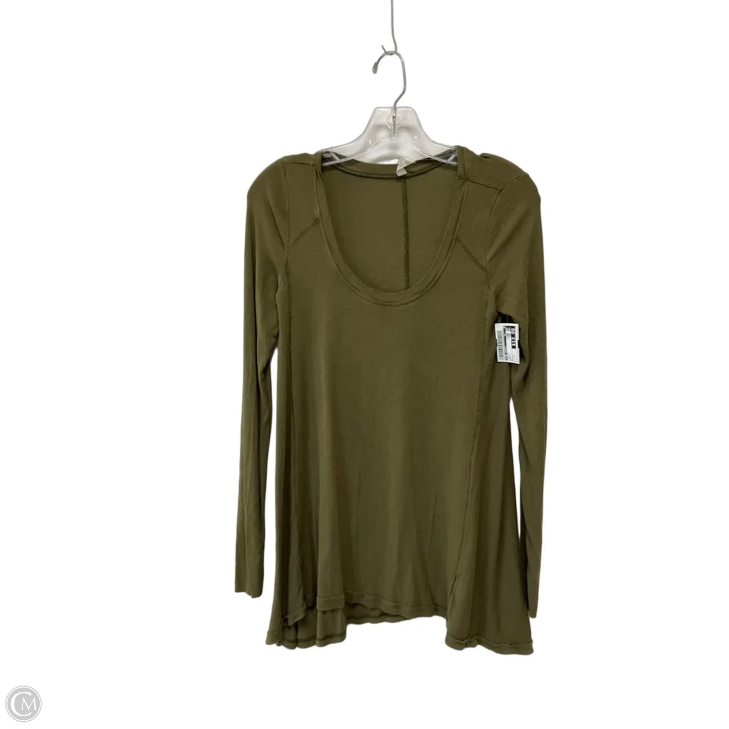 Top Long Sleeve By Free People In Green, Size: S