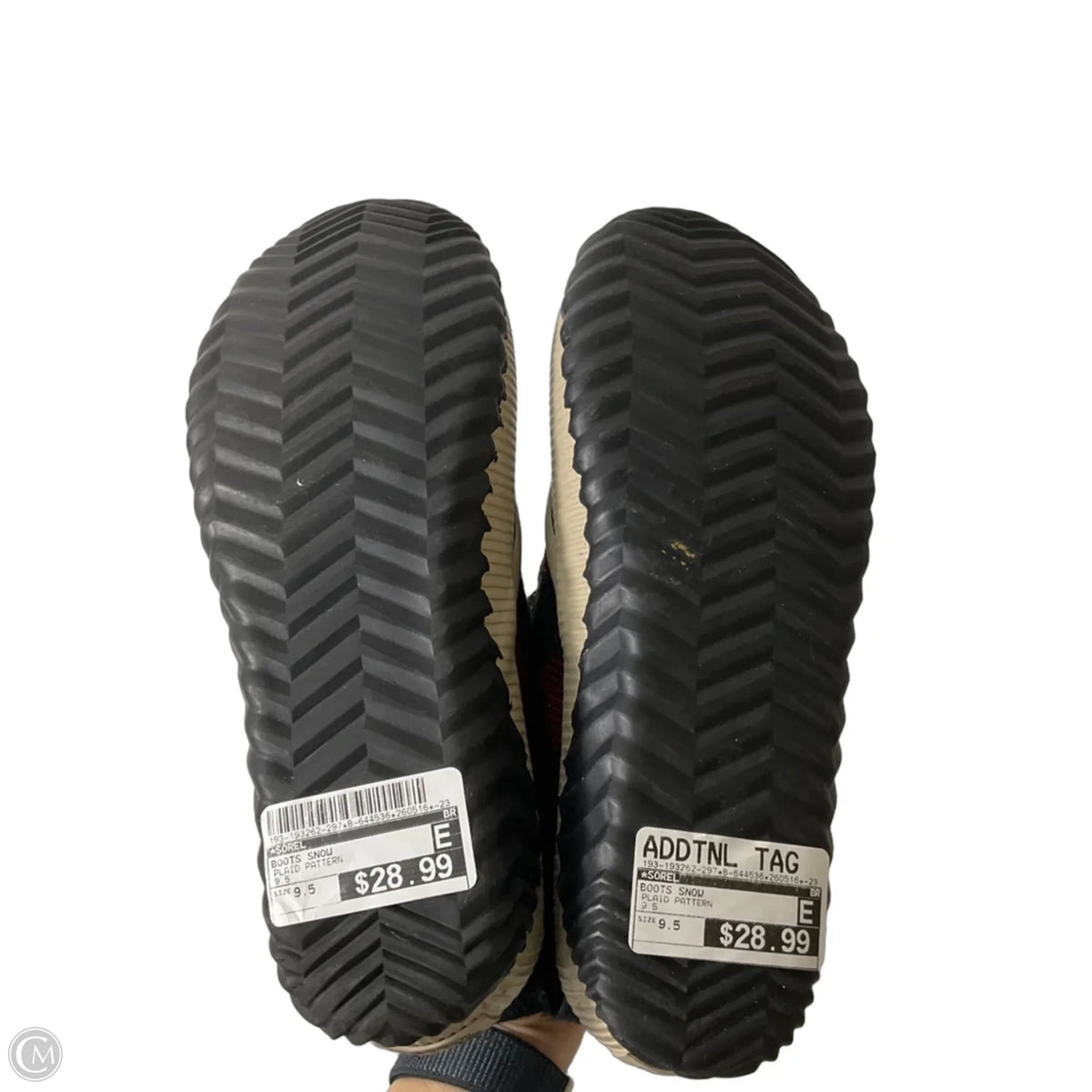 Boots Snow By Sorel In Plaid Pattern, Size: 9.5