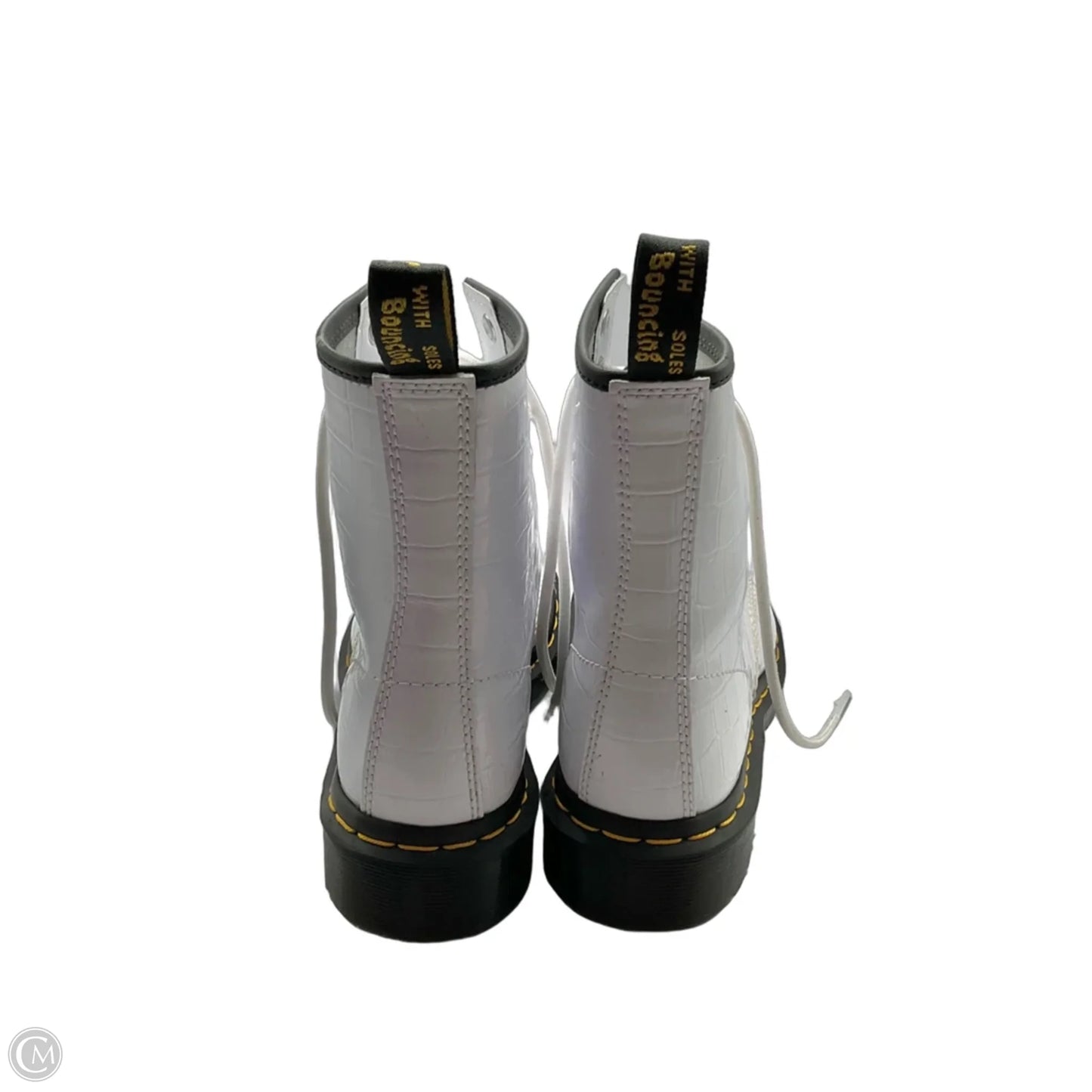 Boots Combat By Dr Martens In White, Size: 6