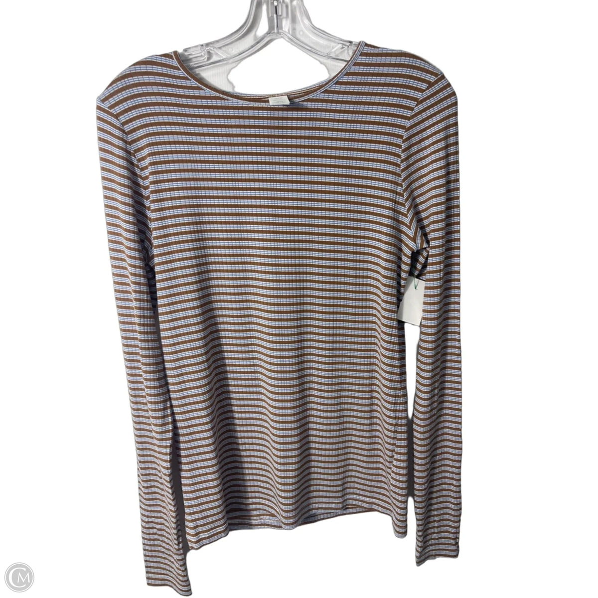 Top Long Sleeve By Aerie In Striped Pattern, Size: Xl