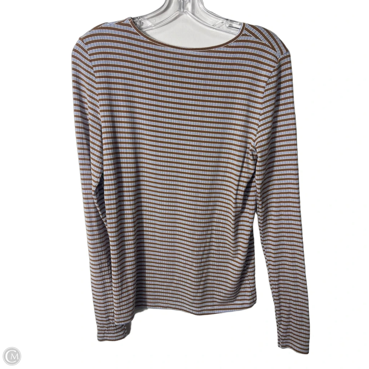 Top Long Sleeve By Aerie In Striped Pattern, Size: Xl