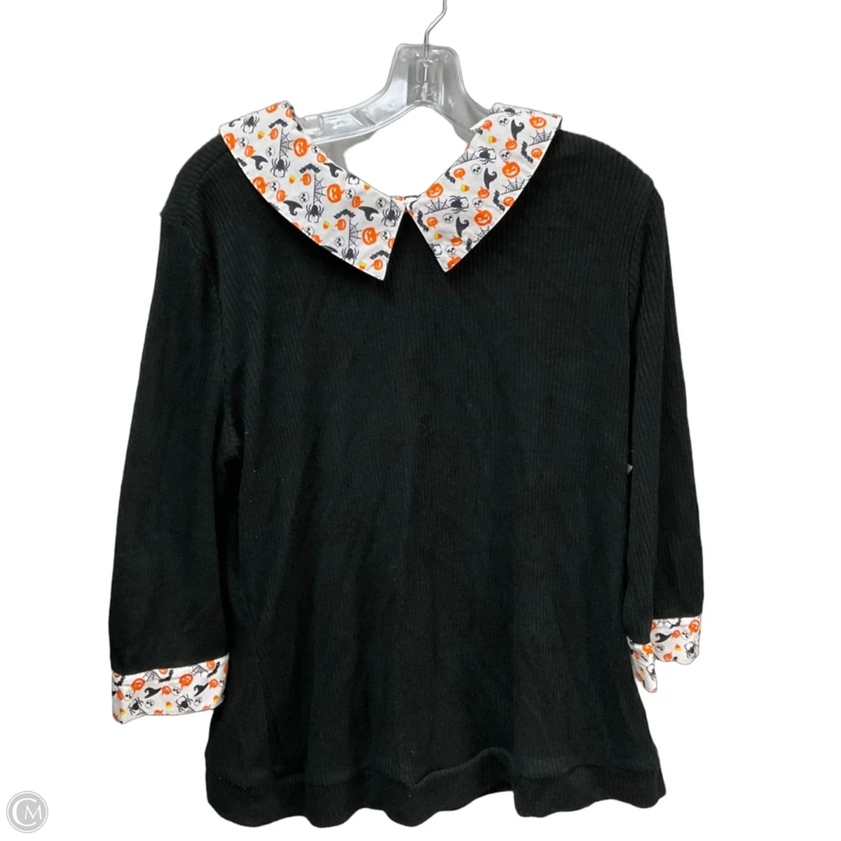 Top Long Sleeve By Cmc In Black, Size: 1x