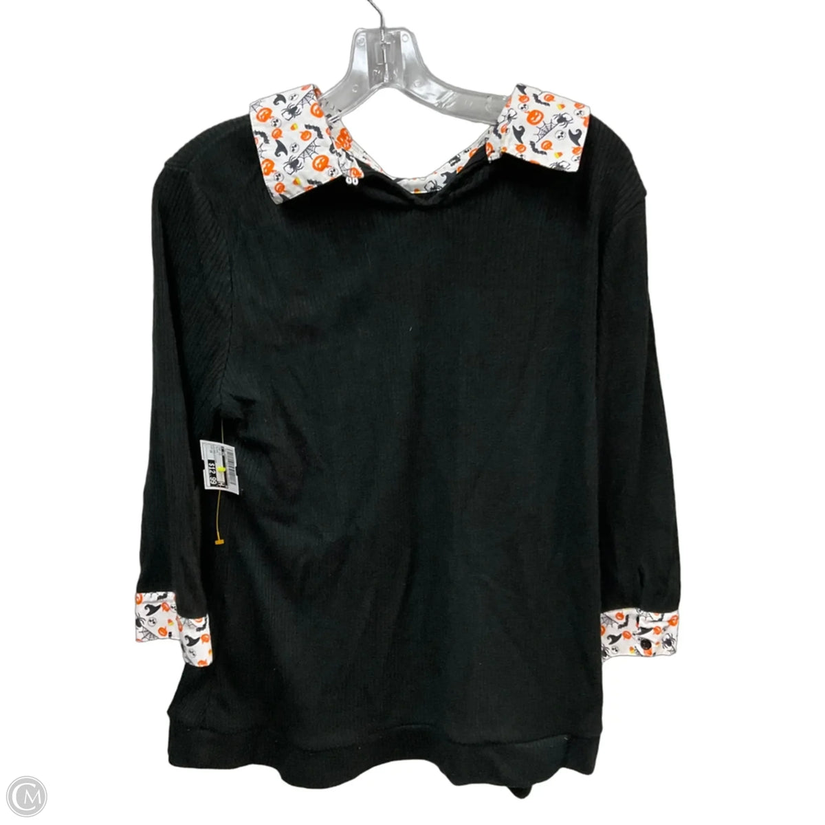 Top Long Sleeve By Cmc In Black, Size: 1x