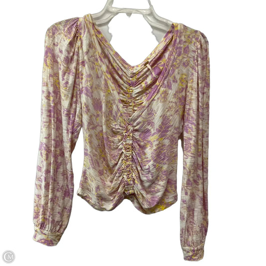 Top Long Sleeve By Free People In Multi-colored, Size: S