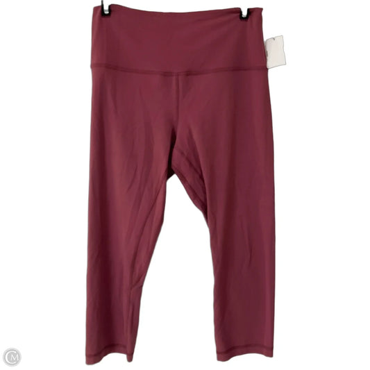 Athletic Leggings By Lululemon In Pink, Size: 10