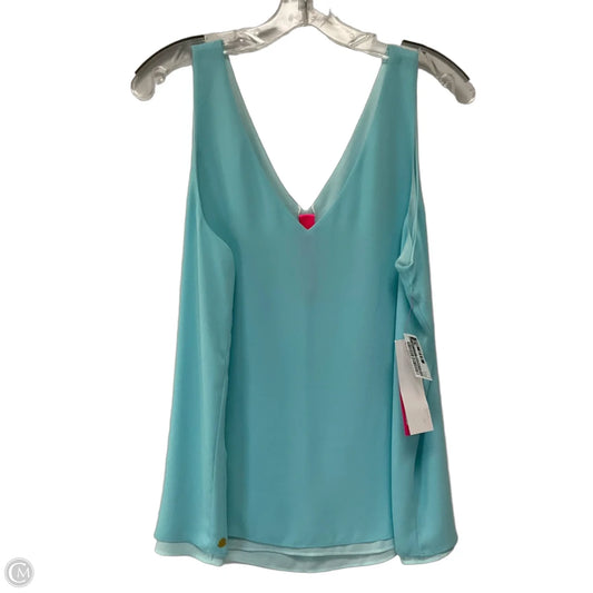 Top Sleeveless Designer By Lilly Pulitzer In Blue, Size: L