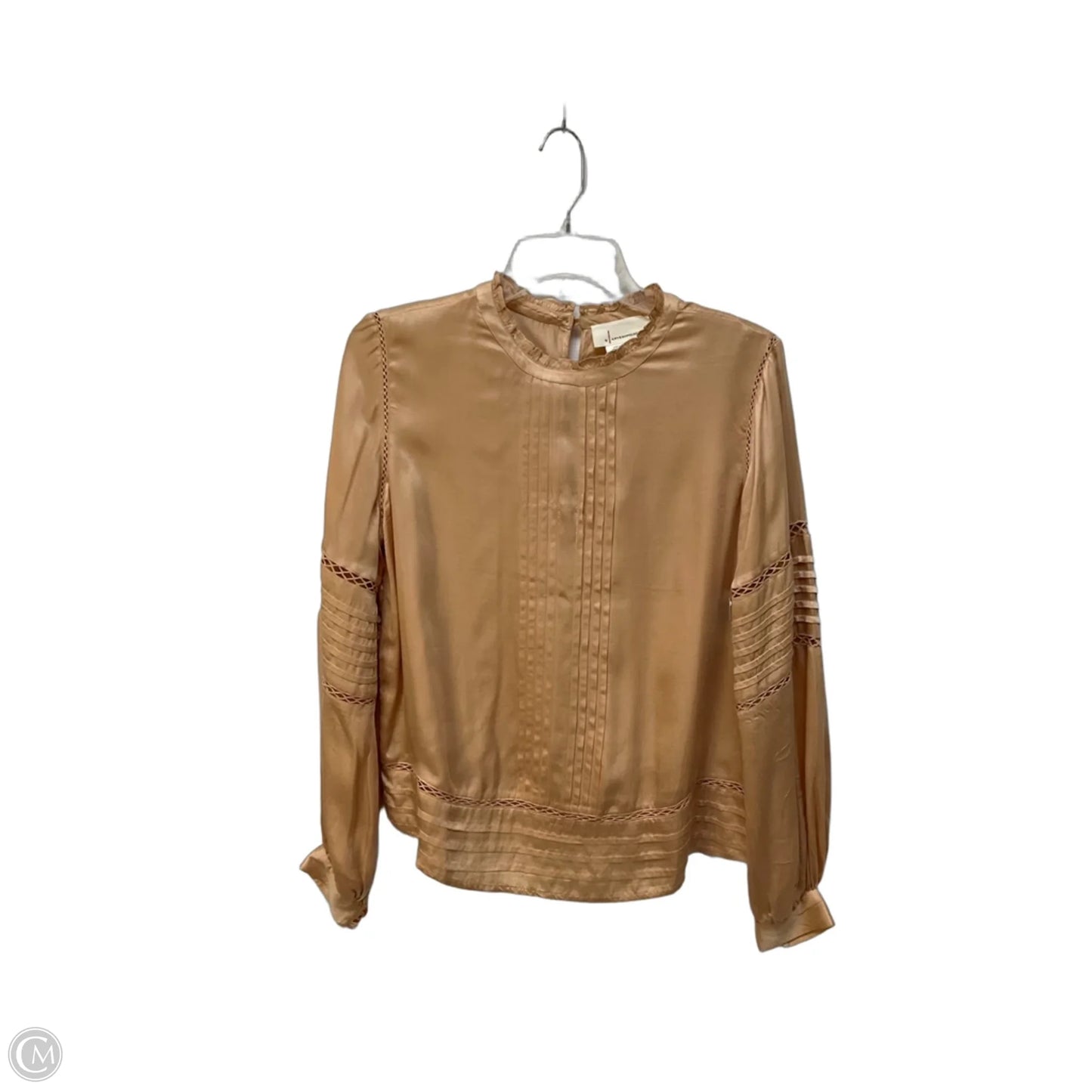 Top Long Sleeve By Anthropologie In Pink, Size: S