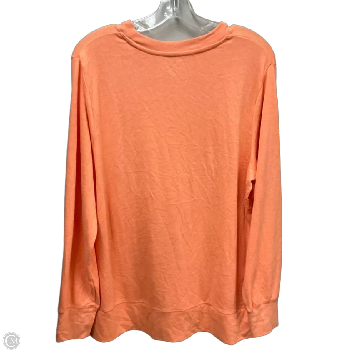 Top Long Sleeve Basic By Cmf In Orange, Size: L