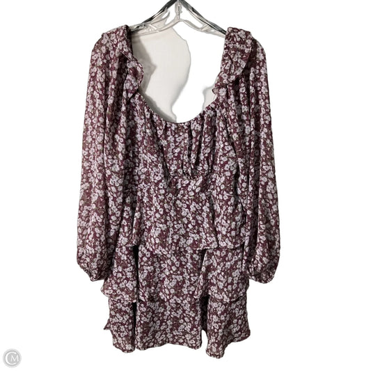 Dress Casual Short By Arula In Floral Print, Size: 1x
