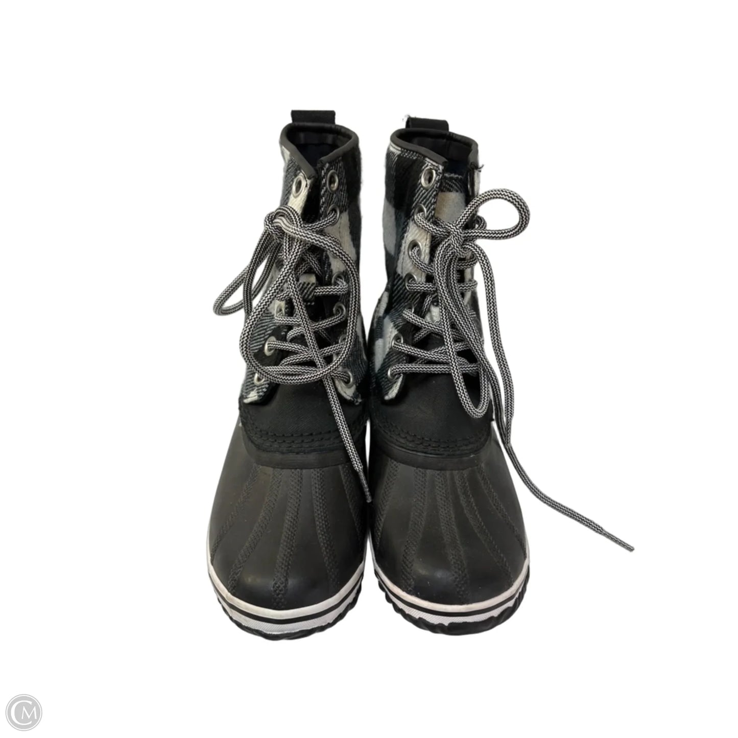 Boots Snow By Sorel In Black & White, Size: 9