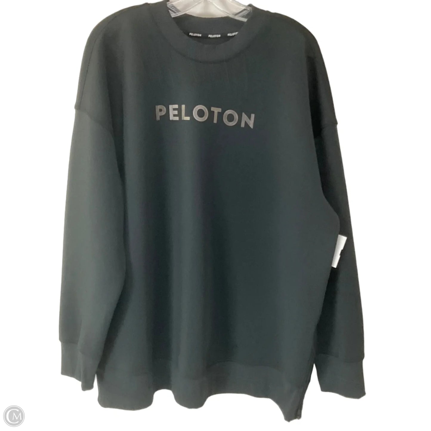 Athletic Top Long Sleeve Crewneck By Peloton In Black, Size: 1x