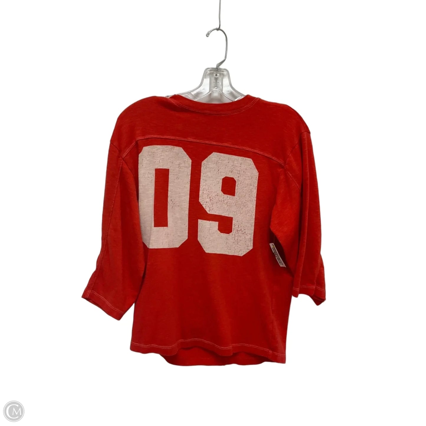 Top Long Sleeve By Pilcro In Red & White, Size: Xxs