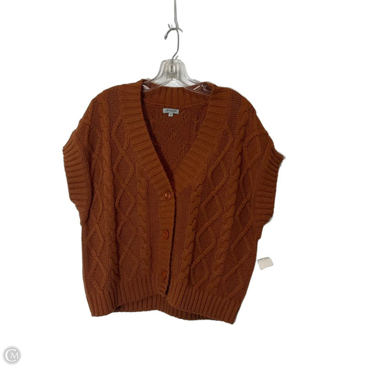 Vest Sweater By Cmc In Orange, Size: Xs