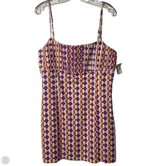 Dress Casual Short By Maeve In Orange & Purple, Size: 18