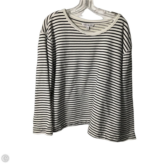 Top Long Sleeve By Elizabeth And James In Black & White, Size: Xxl