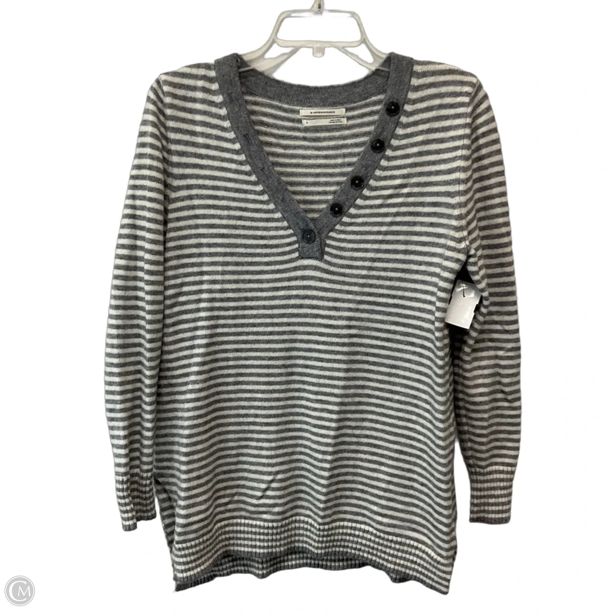 Sweater By Anthropologie In Striped Pattern, Size: S