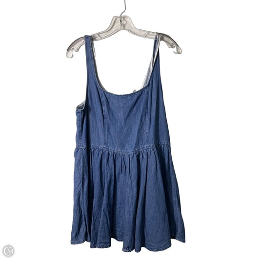 Dress Casual Short By Divided In Blue Denim, Size: L