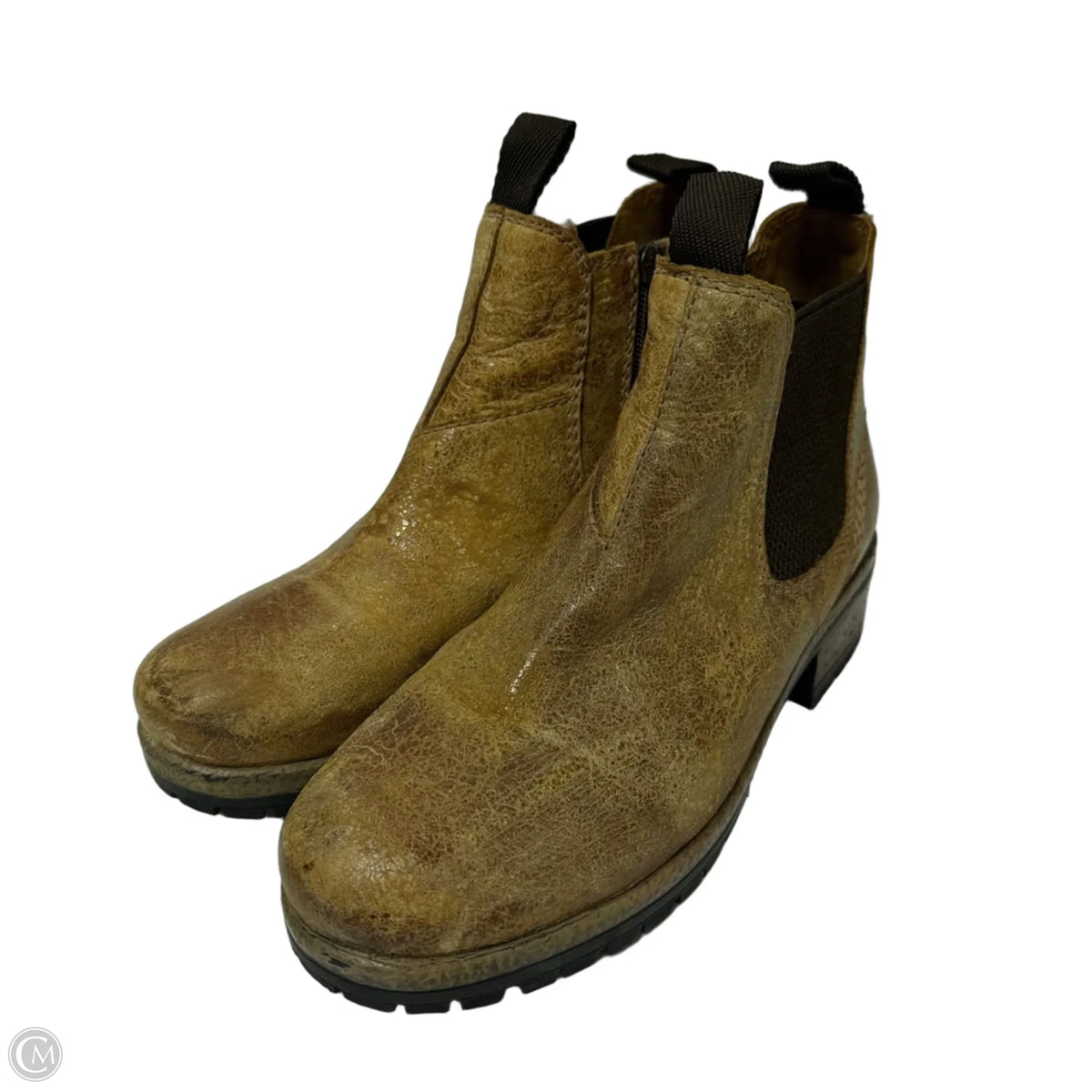 Boots Ankle Heels By Cmc In Tan, Size: 9