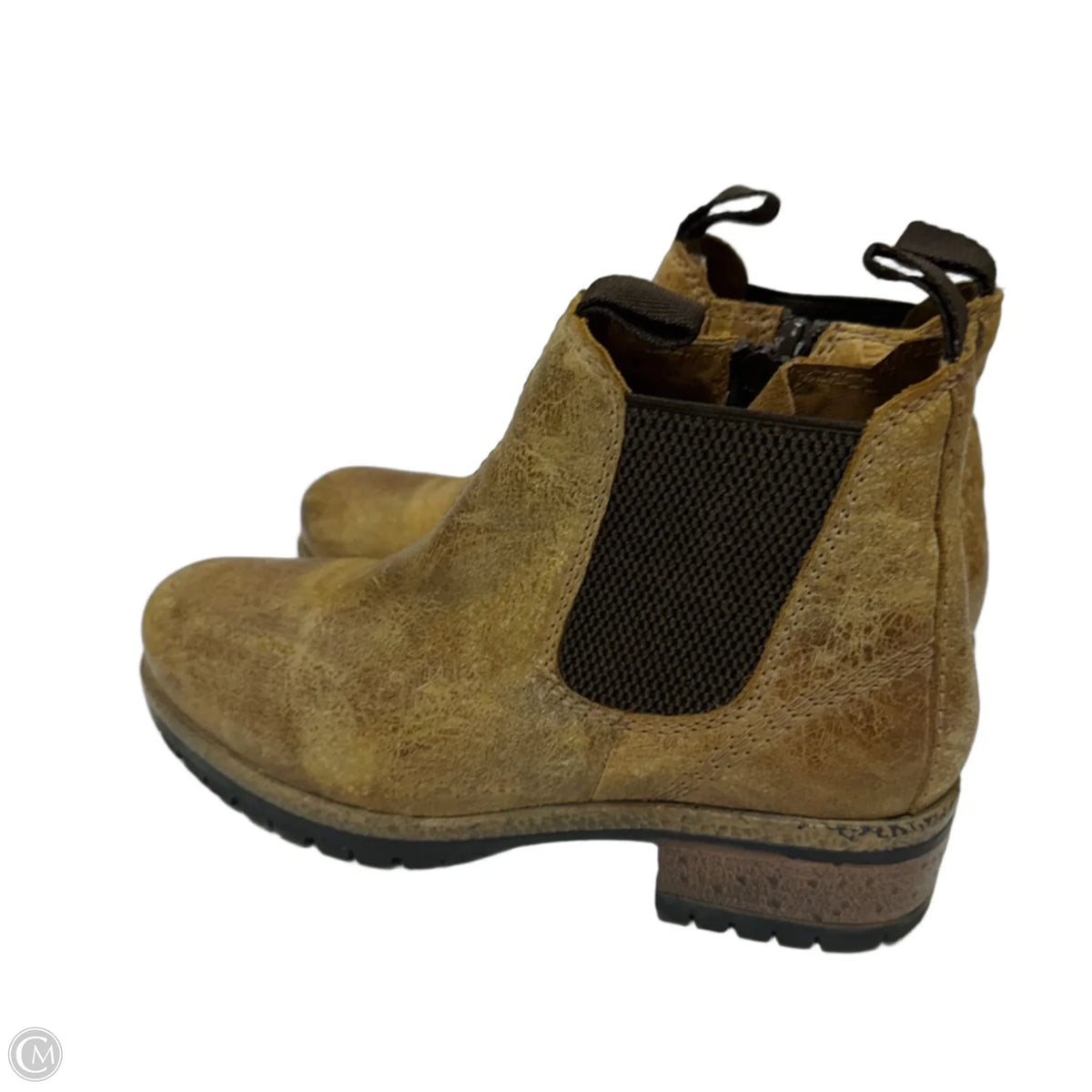 Boots Ankle Heels By Cmc In Tan, Size: 9