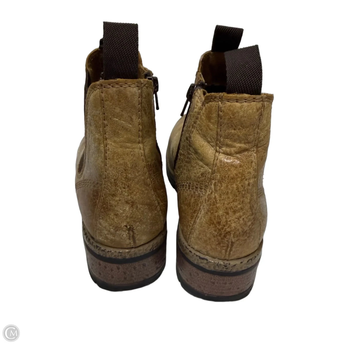 Boots Ankle Heels By Cmc In Tan, Size: 9