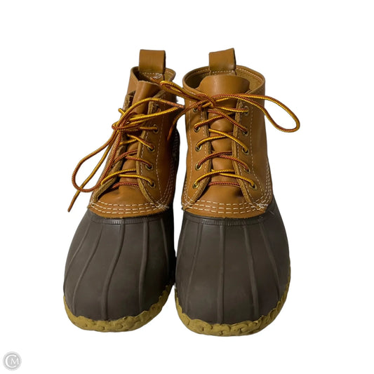 Boots Rain By L.l. Bean In Brown & Tan, Size: 11
