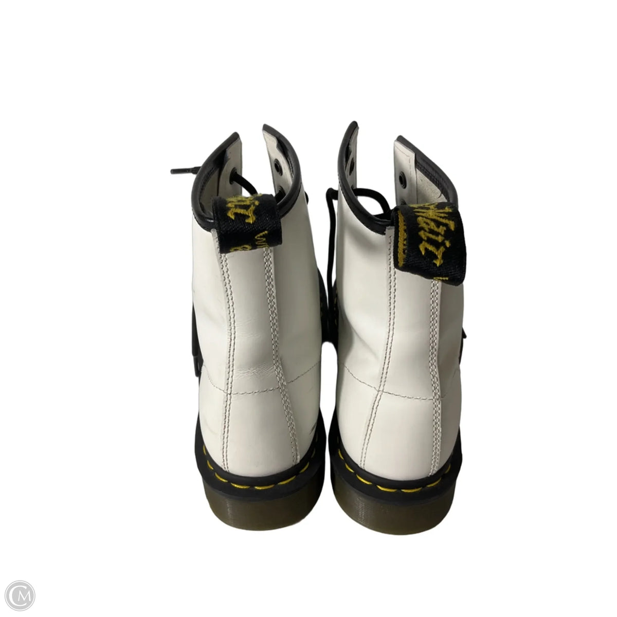 Boots Designer By Dr Martens In Black & White, Size: 9