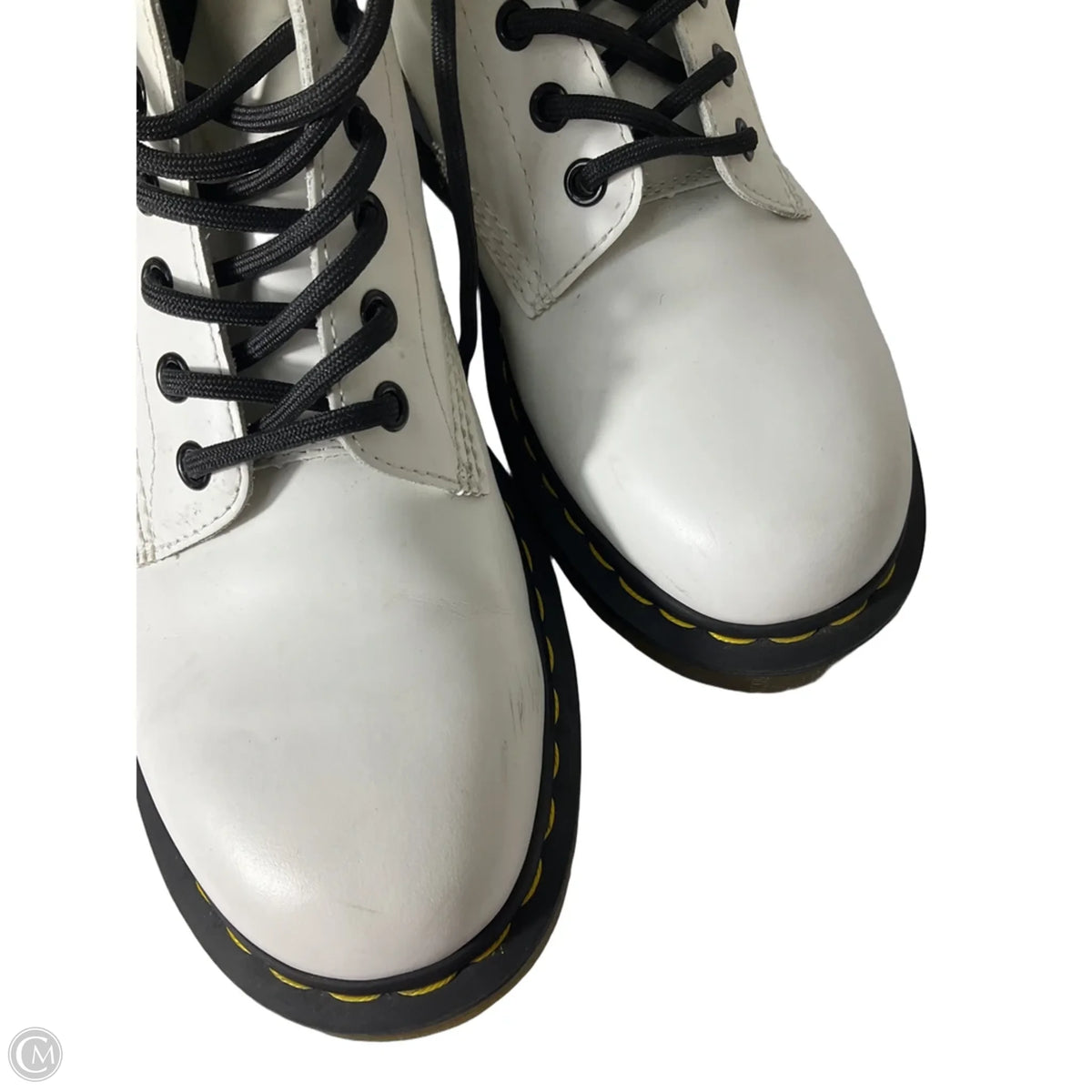 Boots Designer By Dr Martens In Black & White, Size: 9
