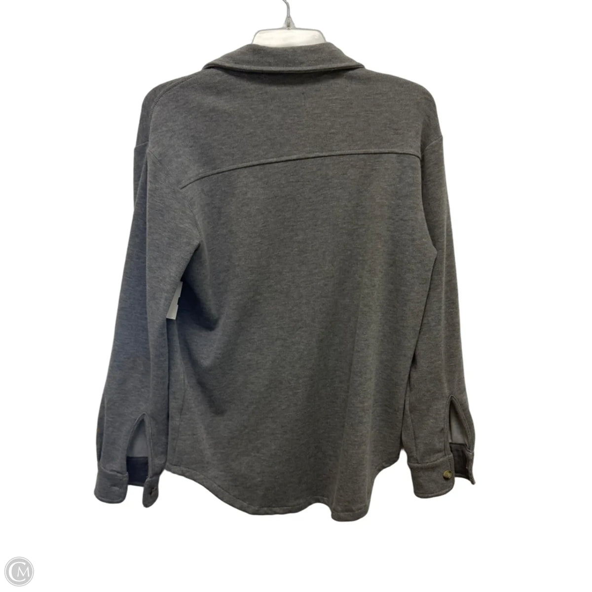 Jacket Shirt By Evereve In Grey, Size: S