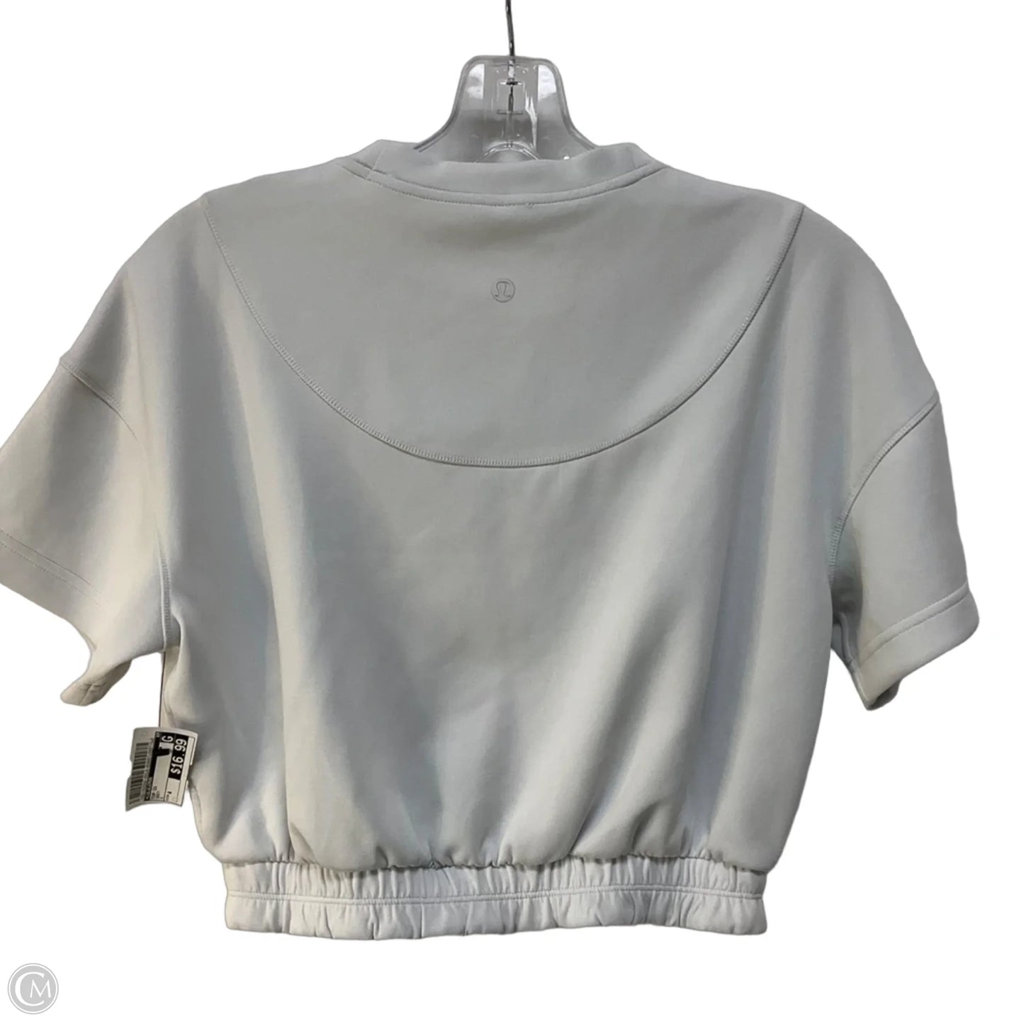 Top Short Sleeve By Lululemon In Grey, Size: 4