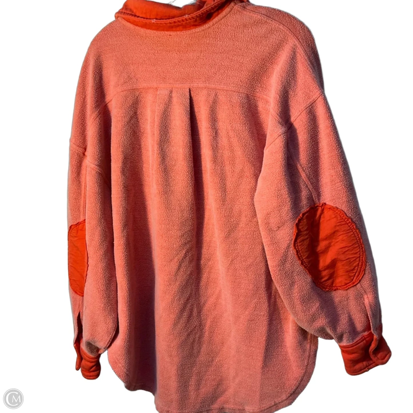 Jacket Fleece By Free People In Orange, Size: S