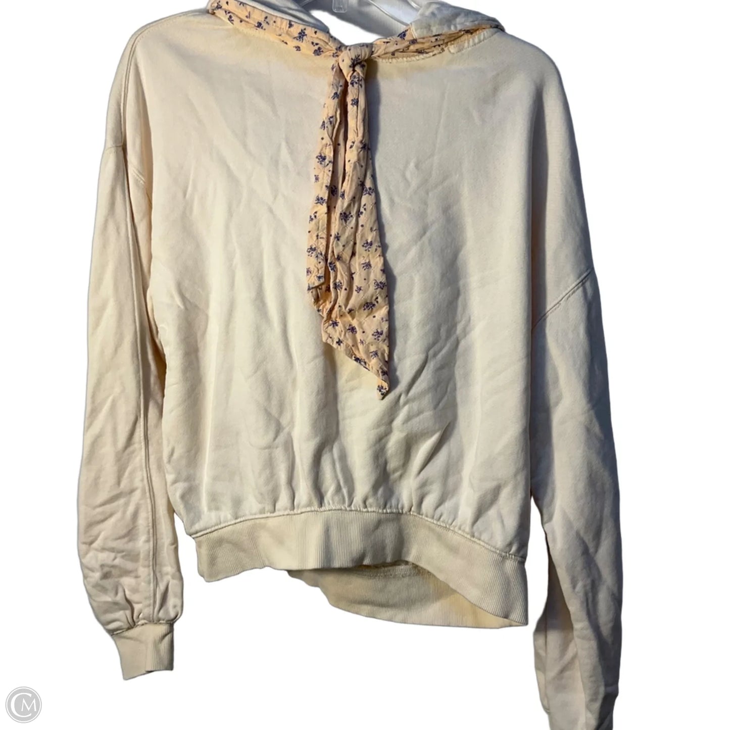 Sweatshirt Hoodie By Free People In Cream, Size: S