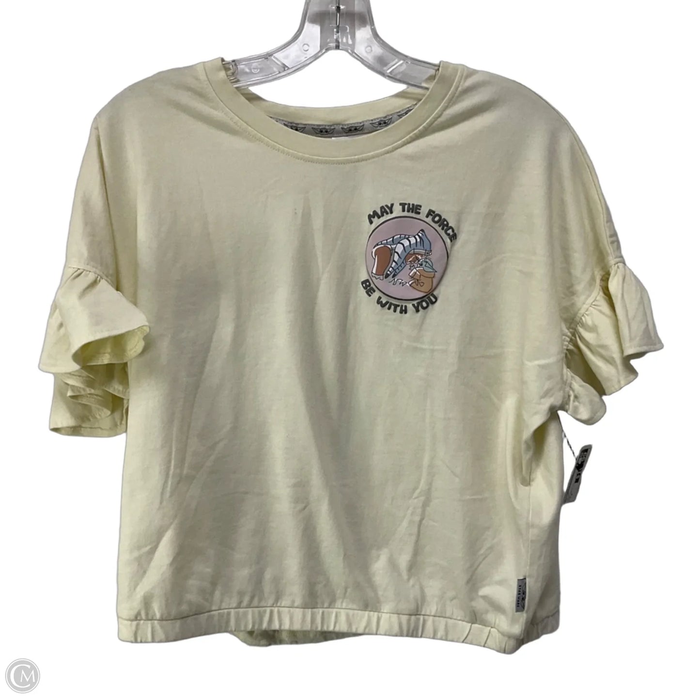 Top Short Sleeve By Cma In Cream, Size: M