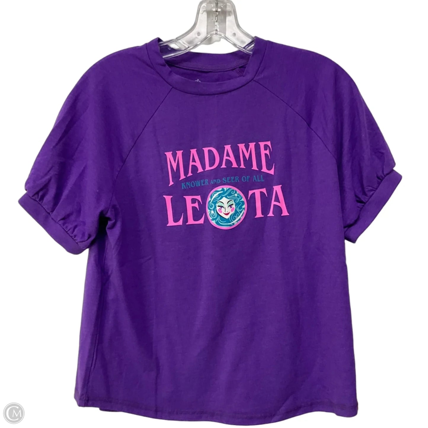 Top Short Sleeve Basic By Disney In Purple, Size: M