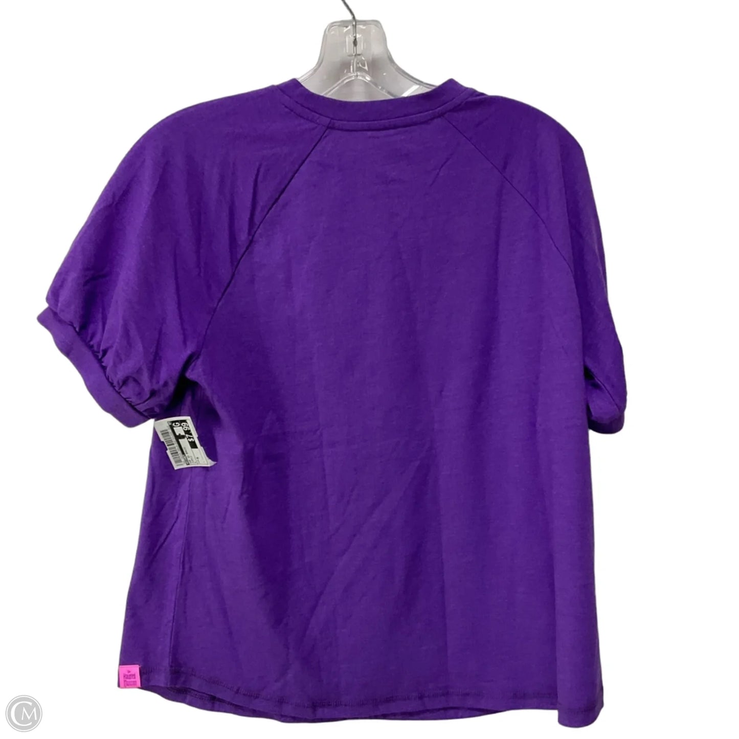 Top Short Sleeve Basic By Disney In Purple, Size: M