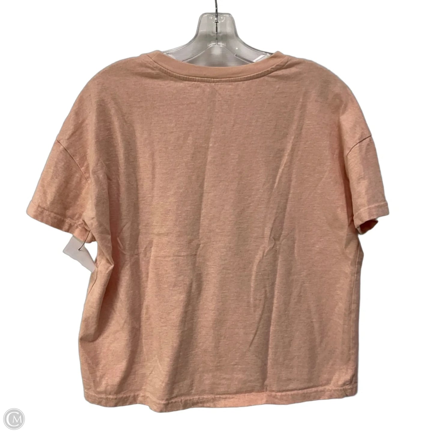 Top Short Sleeve Basic By Disney In Peach, Size: M