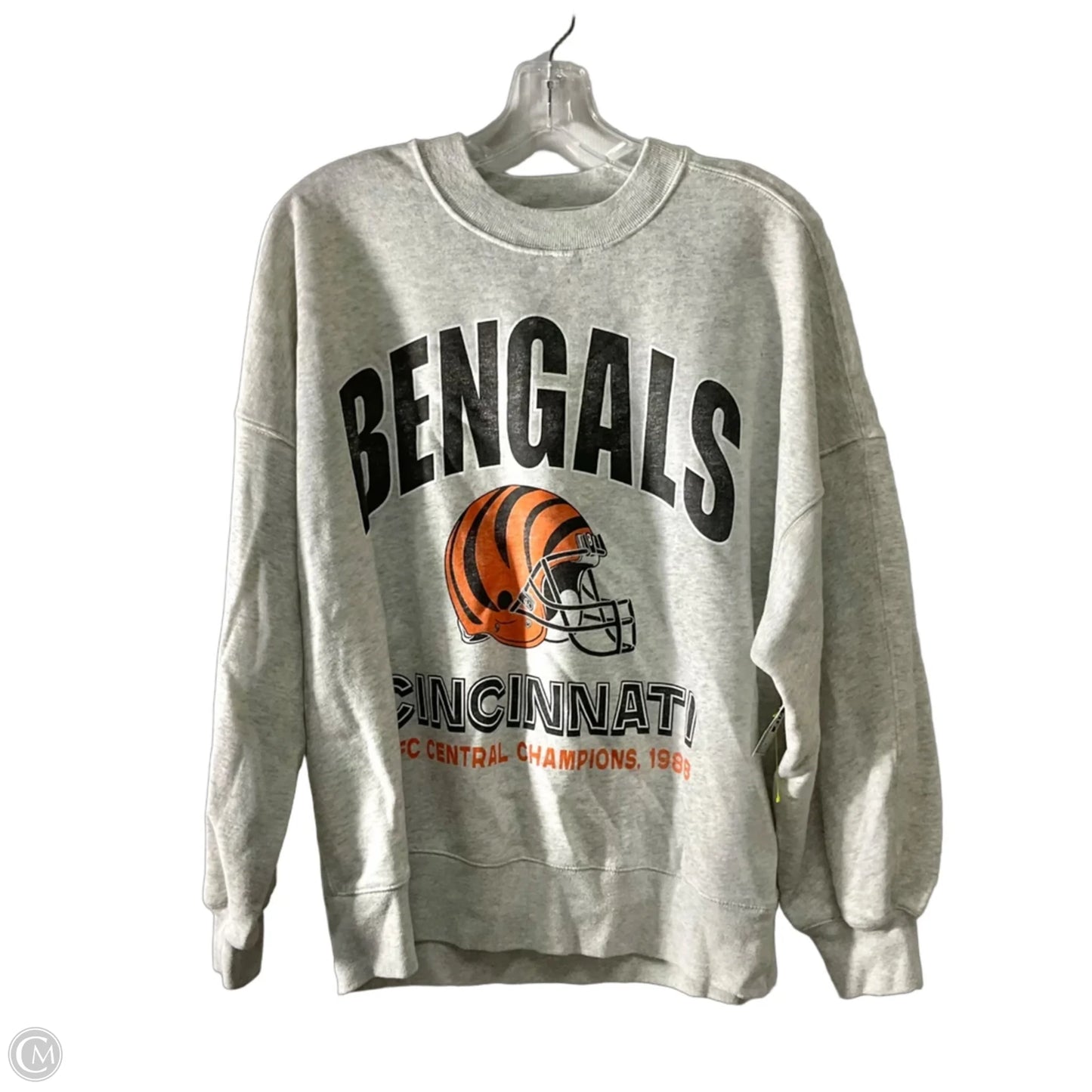 Sweatshirt Collar By Abercrombie And Fitch In Grey, Size: S