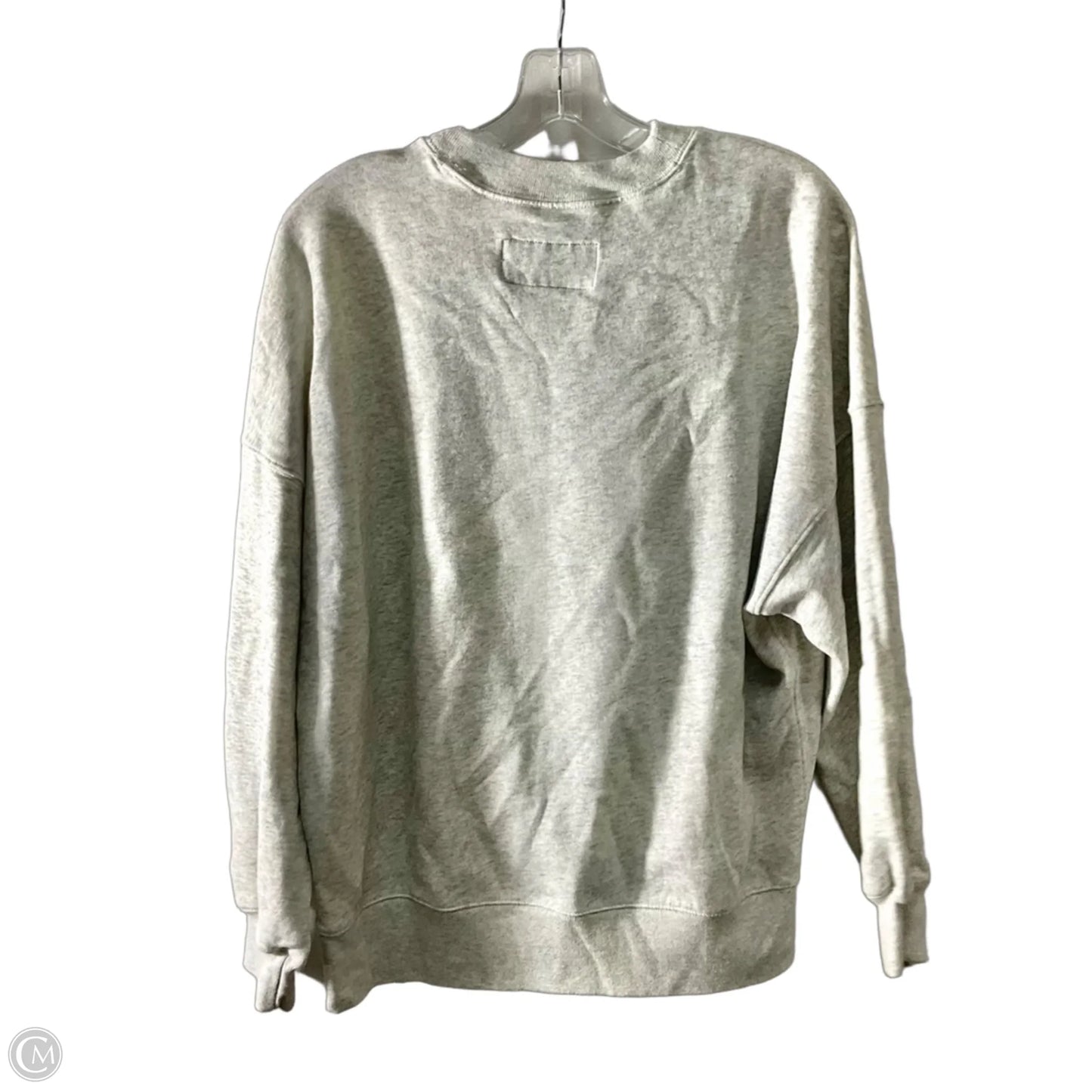 Sweatshirt Collar By Abercrombie And Fitch In Grey, Size: S