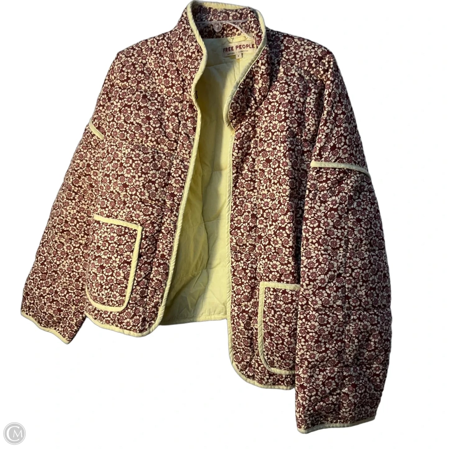 Jacket Puffer & Quilted By Free People In Floral Print, Size: S