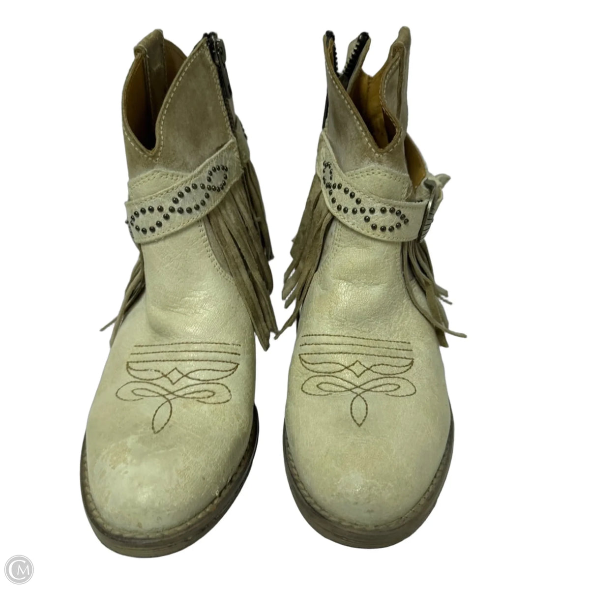 Boots Leather By Cmc In Cream, Size: 8.5