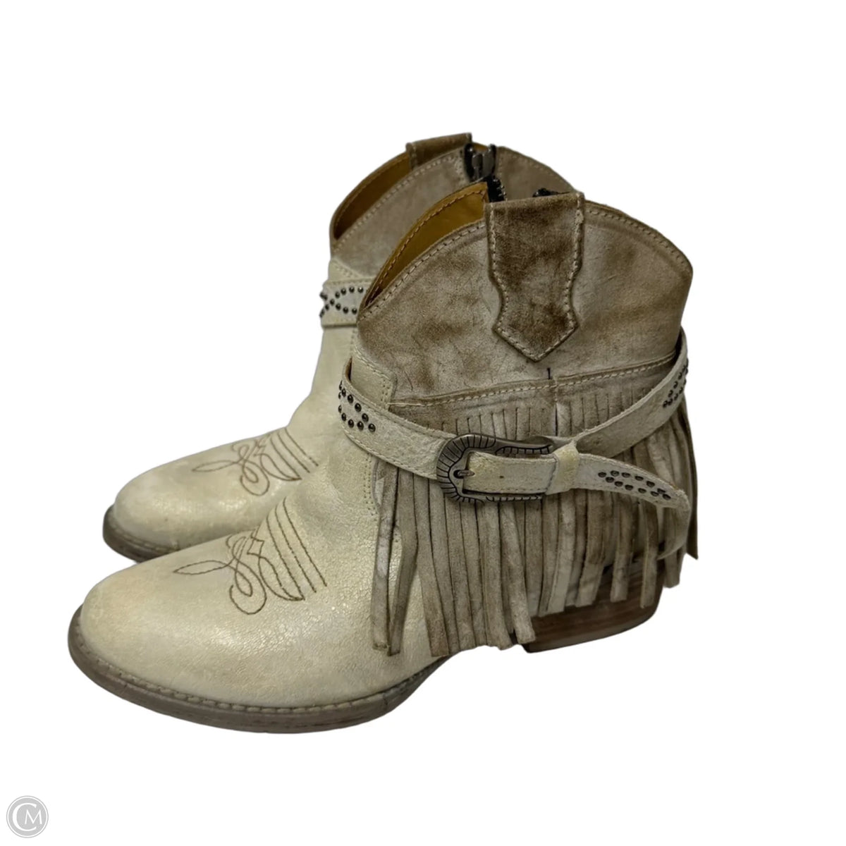 Boots Leather By Cmc In Cream, Size: 8.5