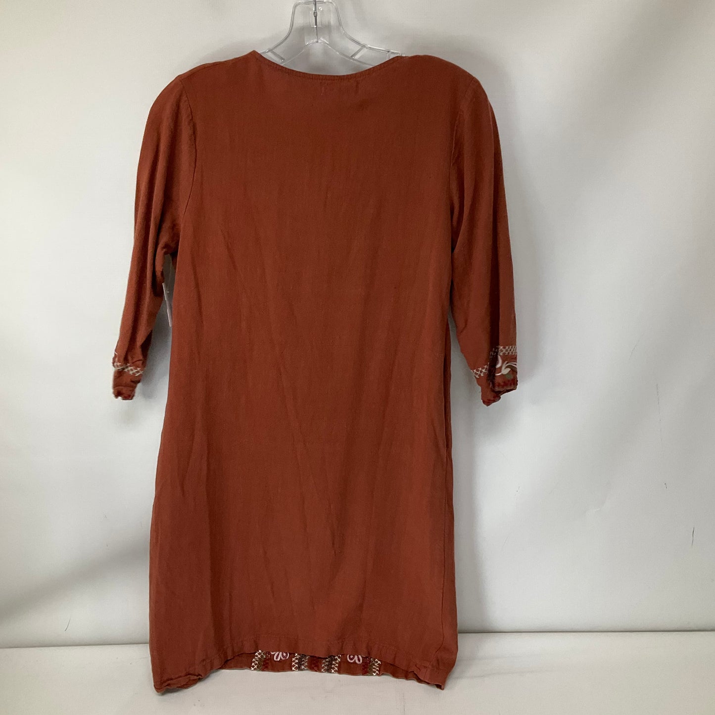 Dress Casual Midi By Cmc In Brown, Size: S