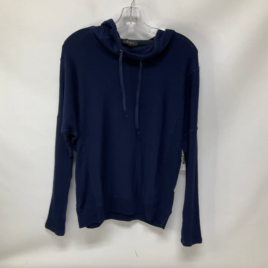 Athletic Top Long Sleeve Hoodie By Cma In Navy, Size: M