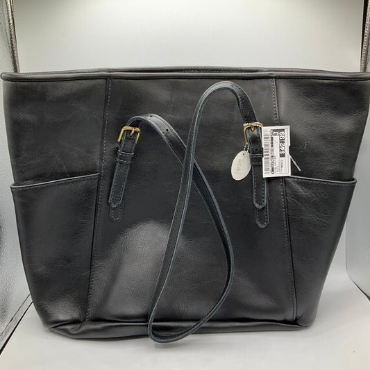 Tote Leather By Clothes Mentor, Size: Medium