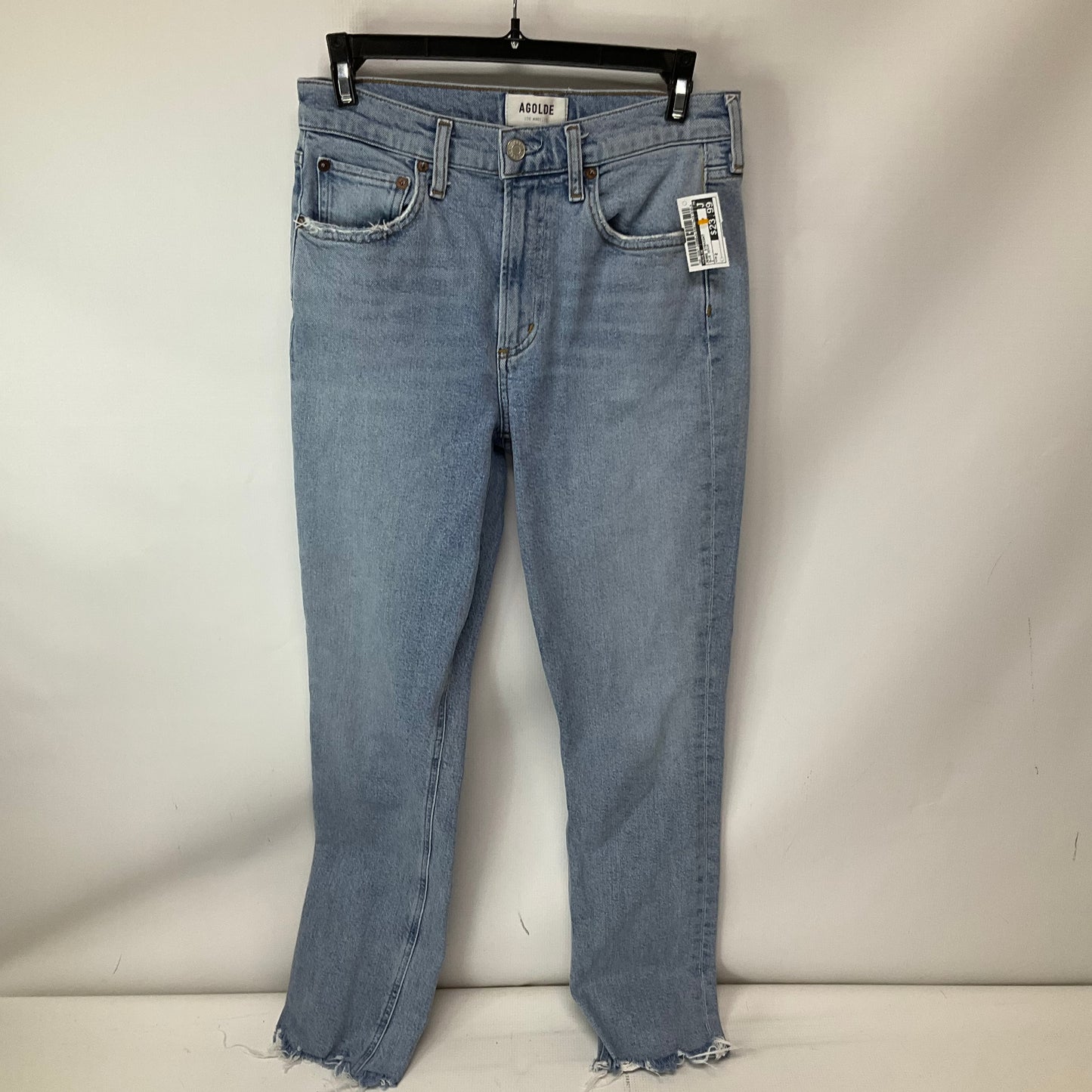 Jeans Straight By Agolde In Blue Denim, Size: 2