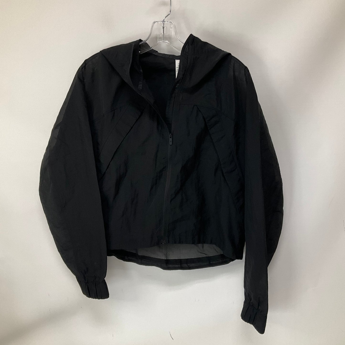 Athletic Jacket By Lululemon In Black, Size: 6