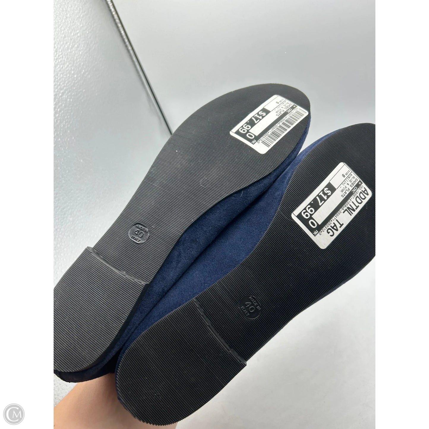 Shoes Flats By Cmc In Blue & Pink, Size: 9