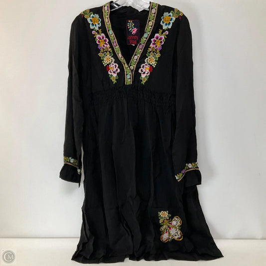 Tunic Long Sleeve By Johnny Was In Black, Size: S