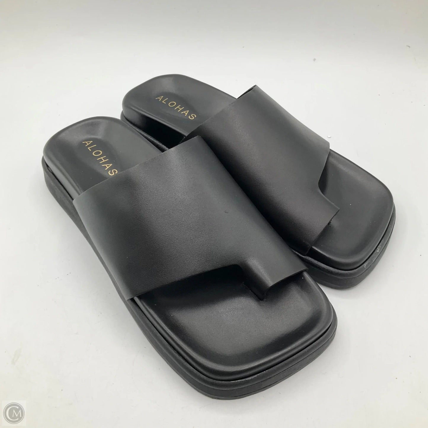 Sandals Flats By Cma In Black, Size: 5