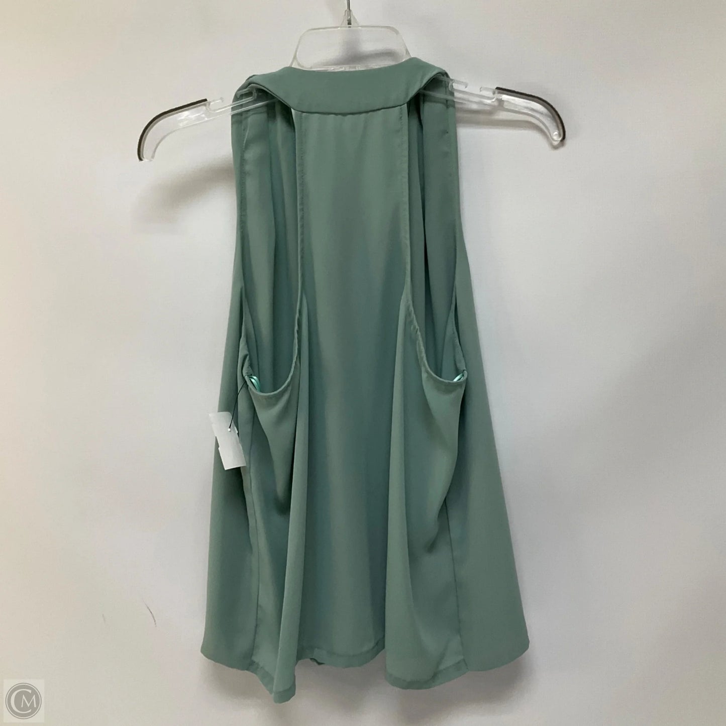 Top Sleeveless By Cmb In Green, Size: L