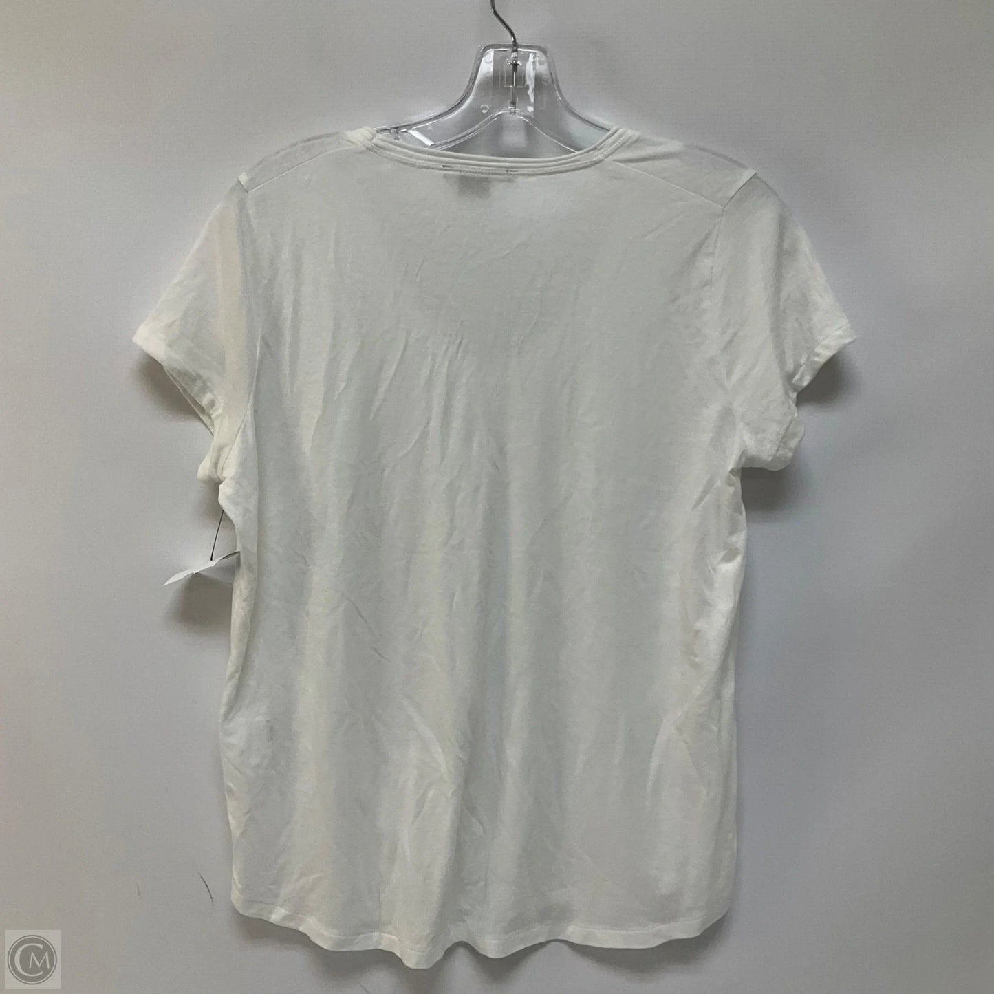 Top Short Sleeve Basic By Vince In White, Size: M
